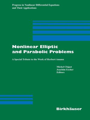 cover image of Nonlinear Elliptic and Parabolic Problems